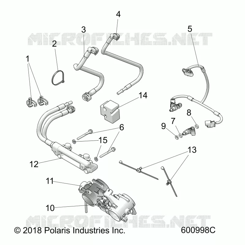 SYSTÃˆME D'ALIMENTATION, RAIL, LINES AND THROTTLE BODY