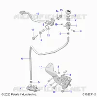 BRAKES, BRAKE PEDAL AND MAITRE CYLINDRE