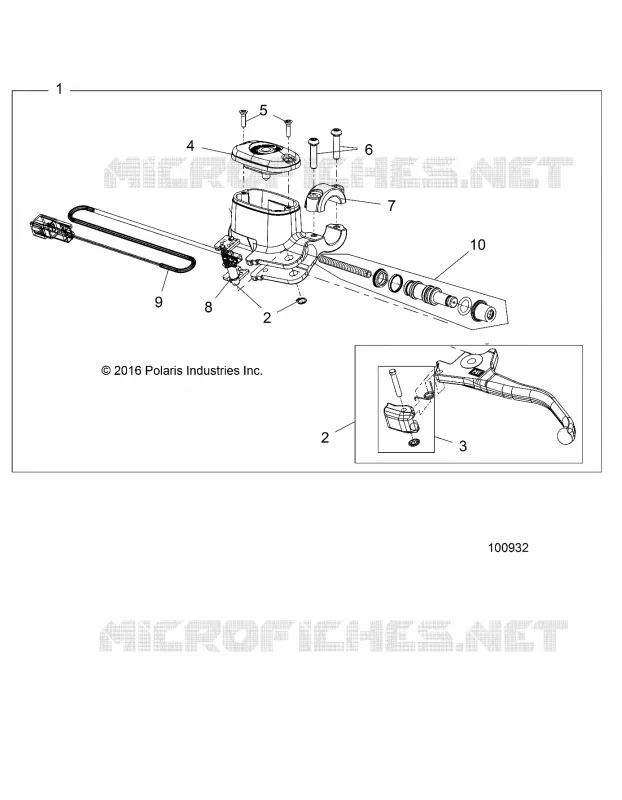 BRAKES, FRONT BRAKE LEVER AND MAITRE CYLINDRE