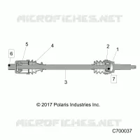 SYSTEME DE TRANSMISSION, REAR HALF SHAFT