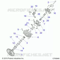 SYSTEME DE TRANSMISSION, PRIMARY CLUTCH