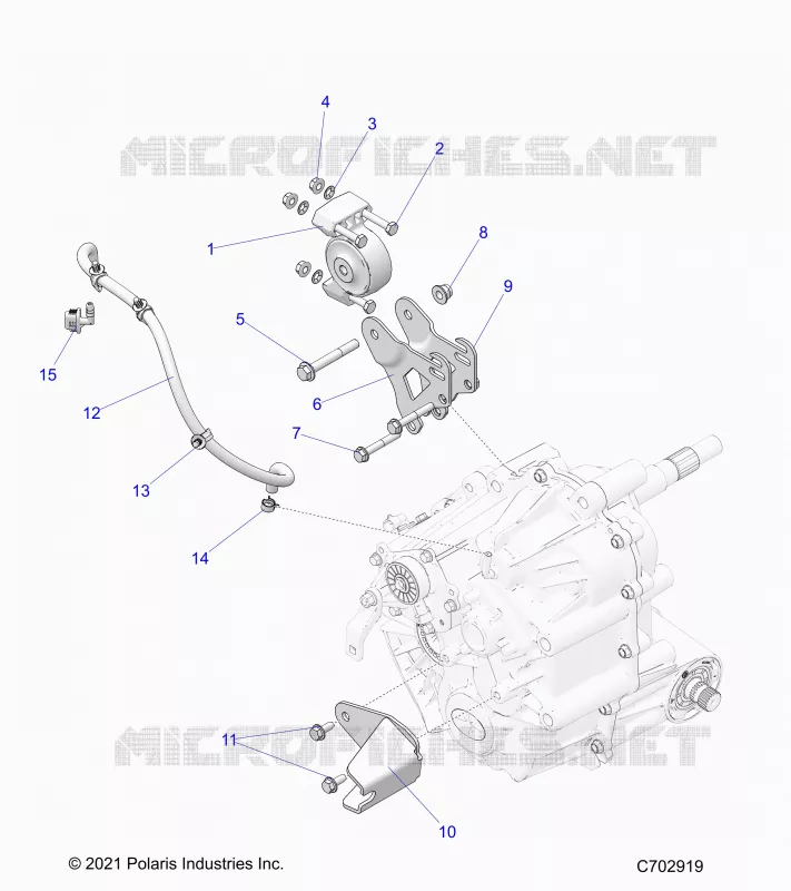 SYSTÃˆME DE TRANSMISSION, MAIN GEARCASE MOUNTING