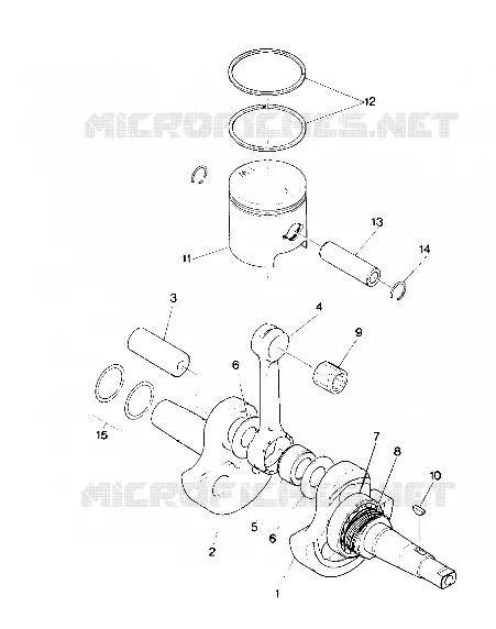 VILEBREQUIN AND PISTON ASSEMBLY (4913491349032A)