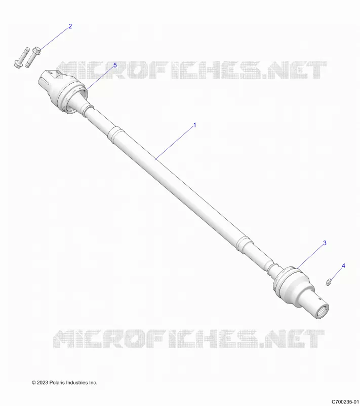 SYSTÃˆME DE TRANSMISSION, REAR PROP SHAFT