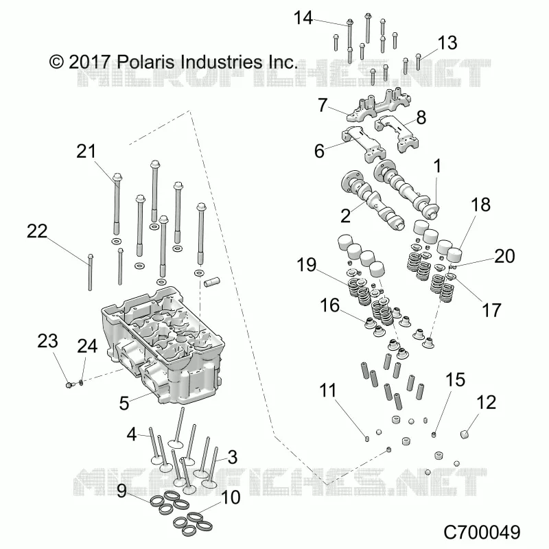 CYLINDRE HEAD AND VALVES
