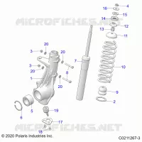 SUSPENSION, JAMBE DE FORCE AVANT