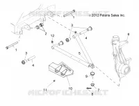 SUSPENSION, A-ARM AND SUPPORT MOUNTING