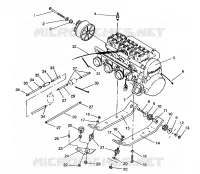 SUPPORT MOTEUR RXL/0930768 and RXL SKS/0930568 (4922992299025A)