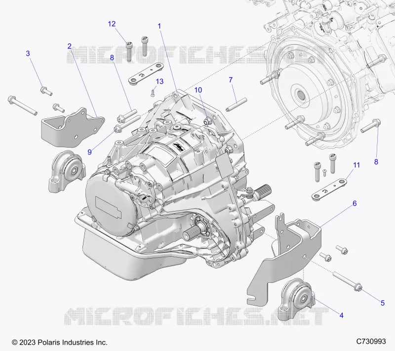 SYSTÃˆME DE TRANSMISSION, TRANSMISSION MOUNTING
