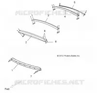 TOIT SUPPORTS, 4 PASSENGER