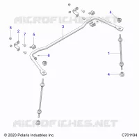 SUSPENSION, REAR BARRE STABILISATRICE