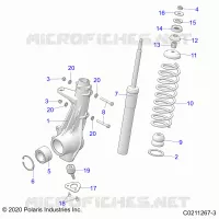 SUSPENSION, JAMBE DE FORCE AVANT