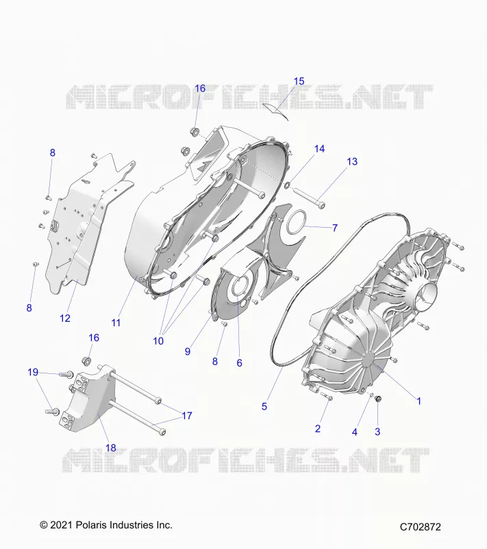 SYSTÃˆME DE TRANSMISSION, CLUTCH COVER ASM.