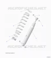 SUSPENSION, REAR SUPPORT AMORTISSEUR 