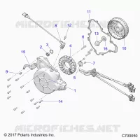 ENGINE, STATOR AND FLYROUE