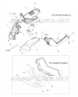 GARDE BOUE ASM., LH/RH