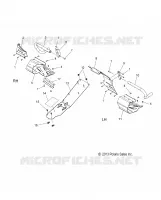 CHASSIS, PROTECTION D'EMBRAYAGE AND FOOTRESTS