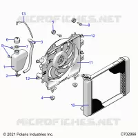 ENGINE, SYSTÃˆME DE REFROIDISSEMENT, RADIATOR, FAN & OVERFLOW BOTTLE