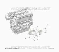 MOTEUR, MOUNTING AND LONG BLOCK- R24X6L1RAH/AS/BH/BS (C730955)