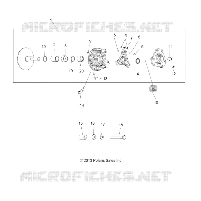 SYSTÈME DE TRANSMISSION, PRIMARY CLUTCH
