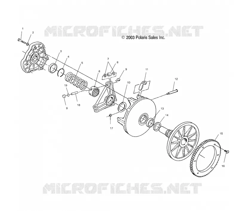 EMBRAYAGE DE TRANSMISSION (ELECTRIC START)