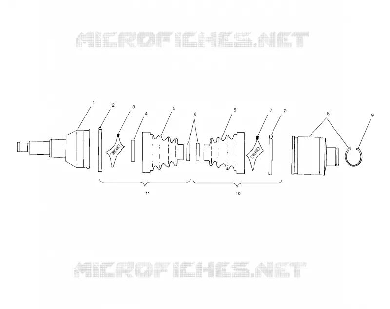 ARBRE DE TRANSMISSION ARRIERE