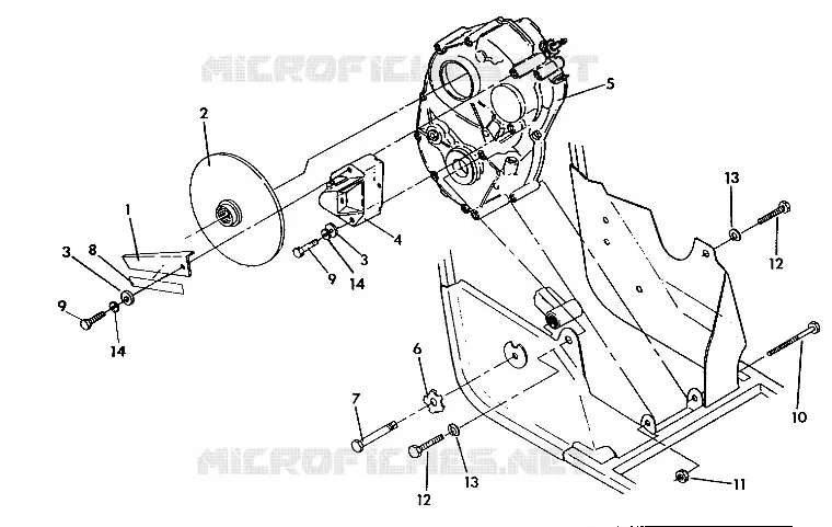 RH SUPPORT PONT ET FREIN 250 4x6/W928627 (4922902290028A)