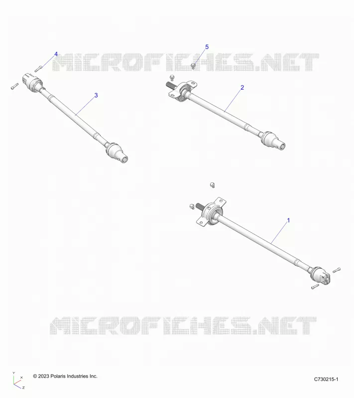 SYSTÃˆME DE TRANSMISSION, FRONT, MID, REAR PROP SHAFT