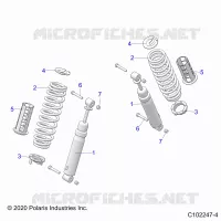 SUSPENSION ARRIERE SHOCKS AND MOUNTING