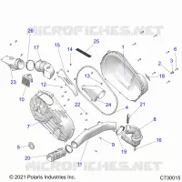 SYSTÃˆME DE TRANSMISSION, CLUTCH COVER AND DUCTING