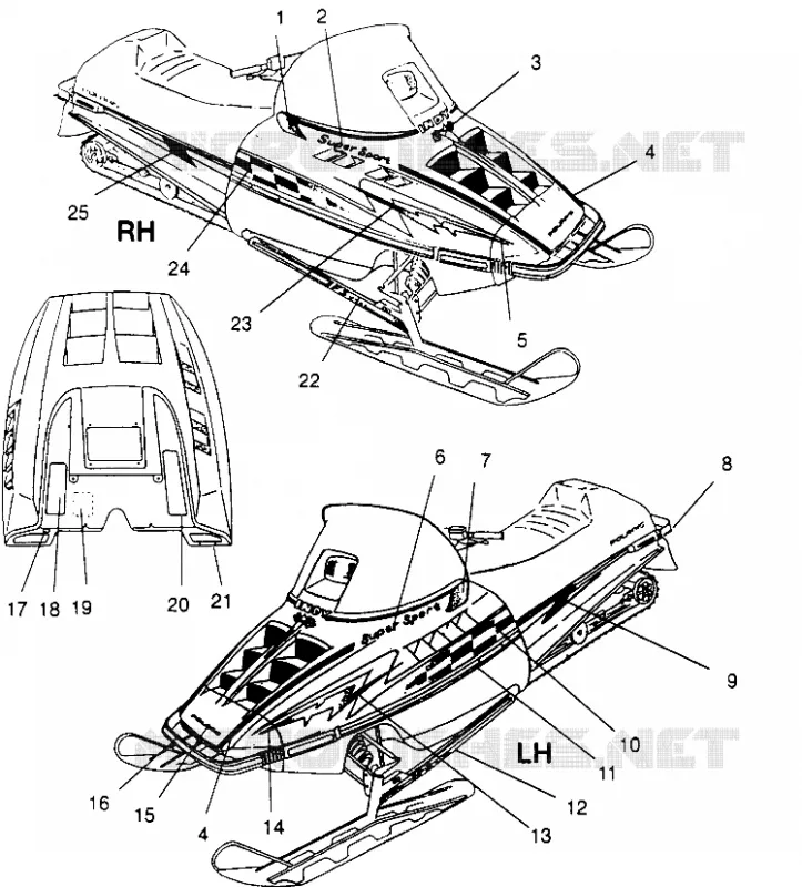 EMBLEMES SUPER SPORT 0960743 (4932183218A011)