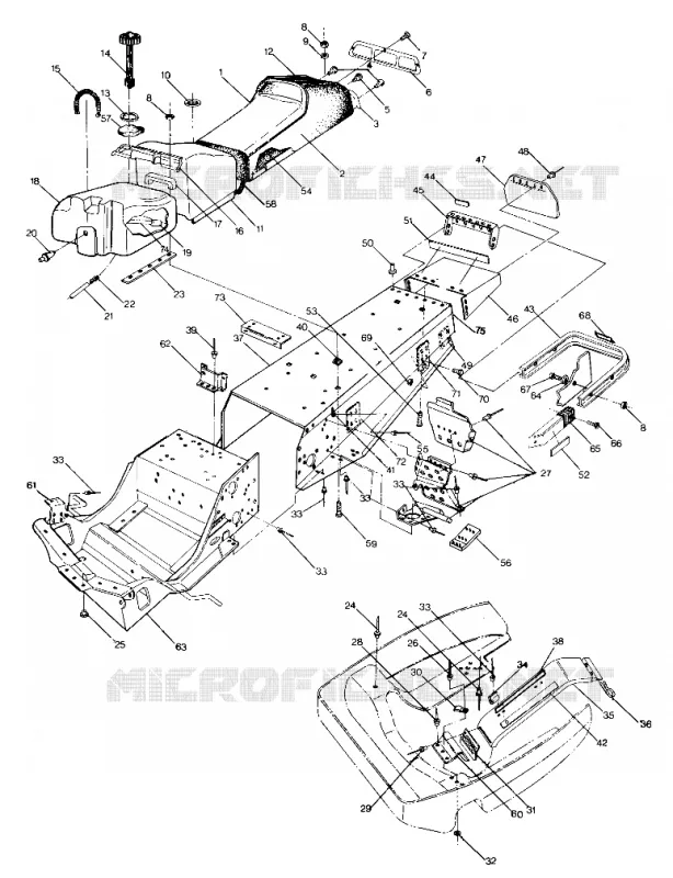 CHASSIS AND SIEGE 650 UPDATD 2/90 (4916801680001A)
