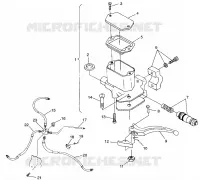 INSTRUMENTS-MAITRE CYLINDRE/FREIN LINE TRAIL BLAZER W98BA25C (4945464546B008)