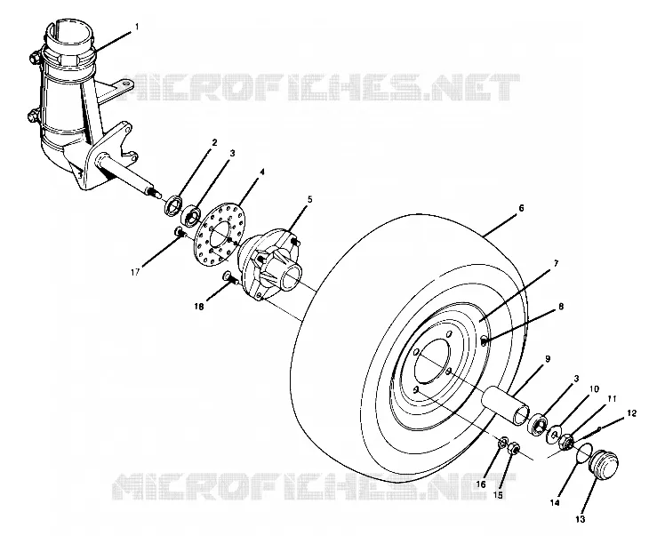 ROUE AVANT   350 2X4 (4919821982017A)