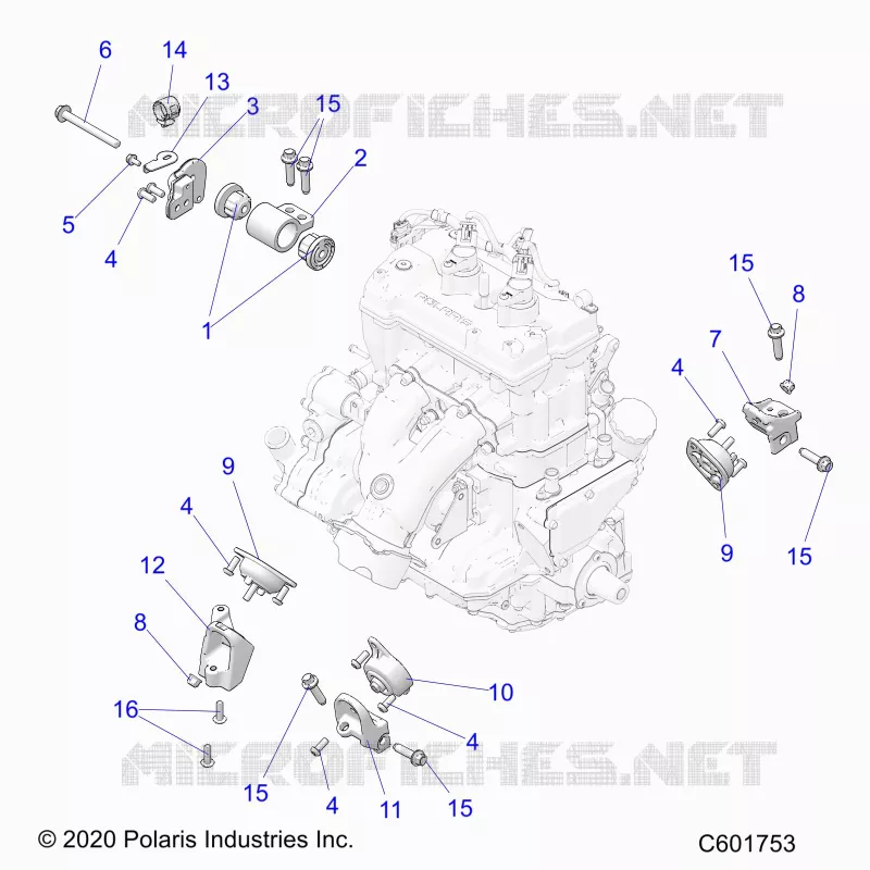 MOTEUR, MOUNTING & LONG BLOCK