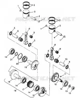 PISTON ET VILEBREQUIN TRAIL RMK 0970961 (4938333833C007)