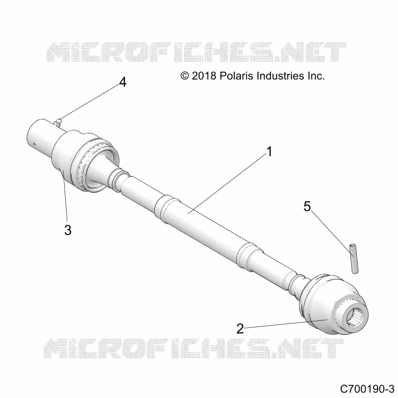 DRIVE TRAIN, ARBRE DE TRANSMISSION AVANT
