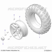 ROUES, FRONT TIRE