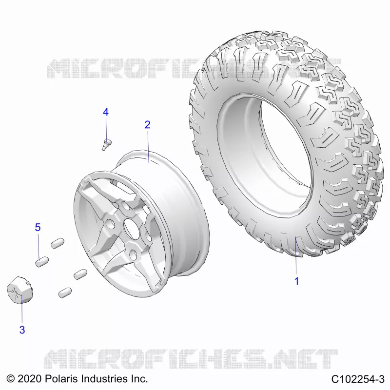 ROUES, FRONT TIRE
