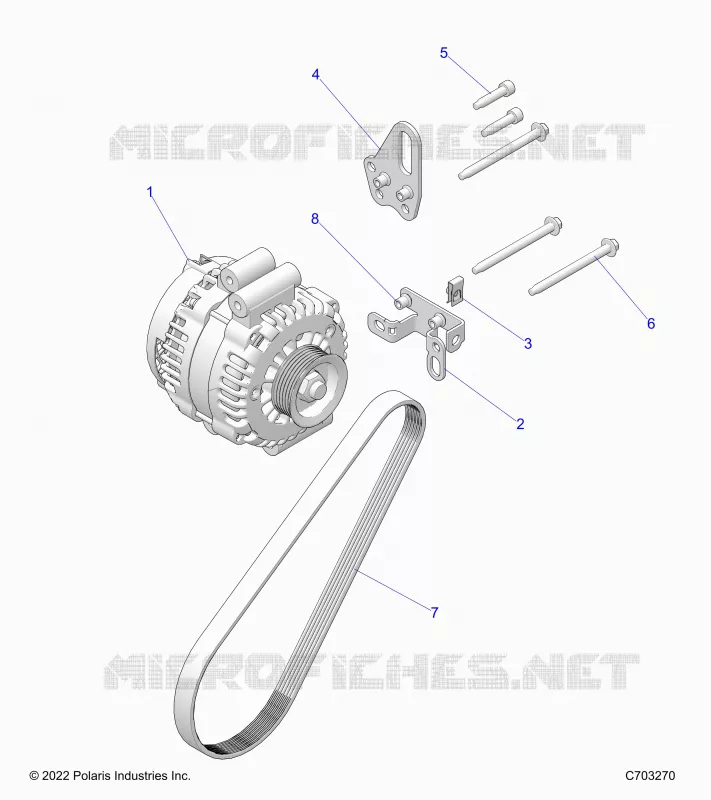 ENGINE, ALTERNATEUR