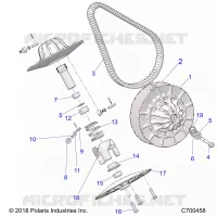 SYSTÃˆME DE TRANSMISSION, SECONDARY CLUTCH