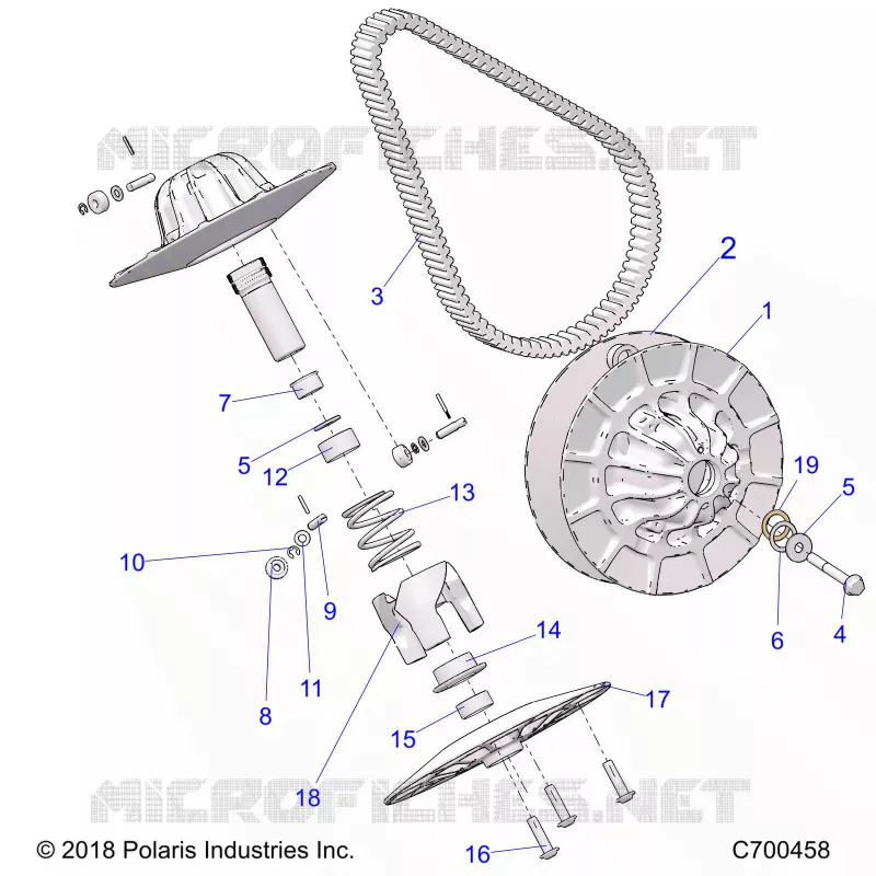SYSTÃˆME DE TRANSMISSION, SECONDARY CLUTCH