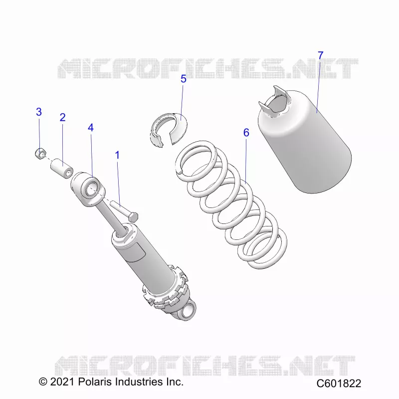 SUSPENSION, AMORTISSEUR AVANT TRACK (7045714)