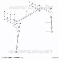 SUSPENSION, REAR BARRE STABILISATRICE