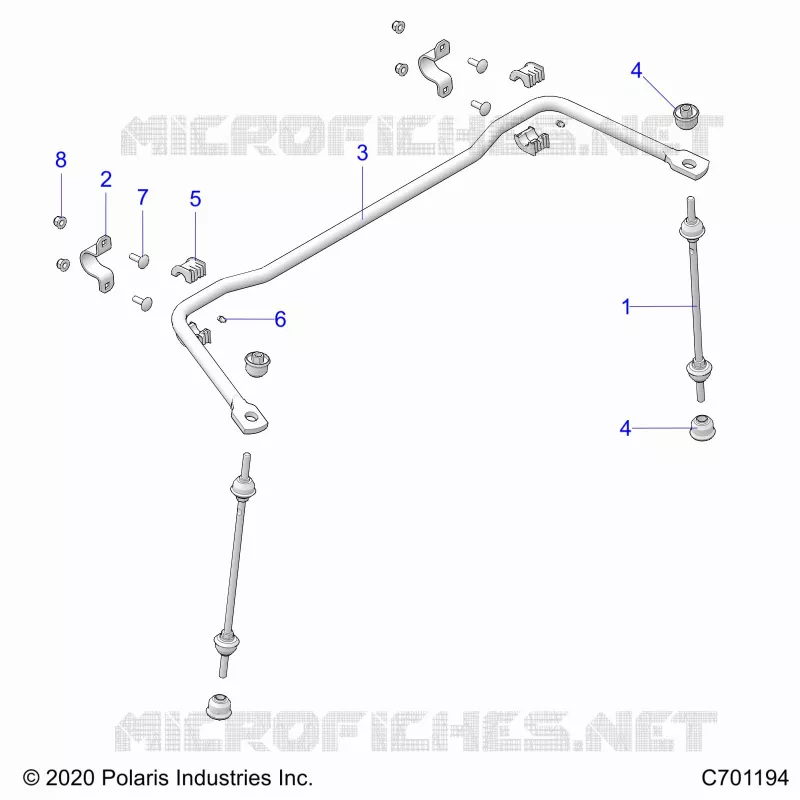 SUSPENSION, REAR BARRE STABILISATRICE