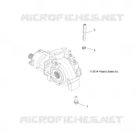 SYSTÈME DE TRANSMISSION, GEARCASE MOUNTING, FRONT