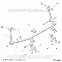 SUSPENSION, FRONT BARRE STABILISATRICE- Z22N4M99AR (C701006-3)