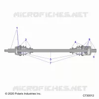 SYSTÃˆME DE TRANSMISSION, FRONT HALF SHAFT
