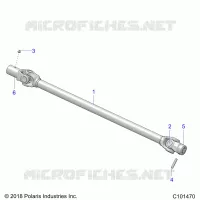 SYSTÃˆME DE TRANSMISSION, PROP SHAFT, FRONT