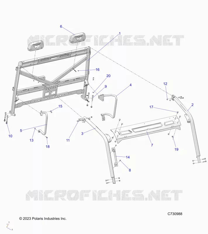 CHASSIS, CAB CADRE